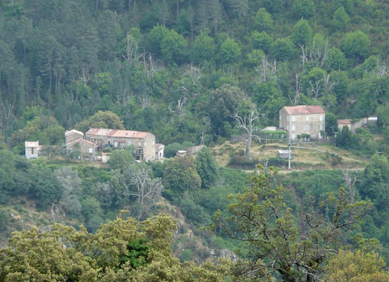 Vue d'ensemble du hameau de Frassetu.