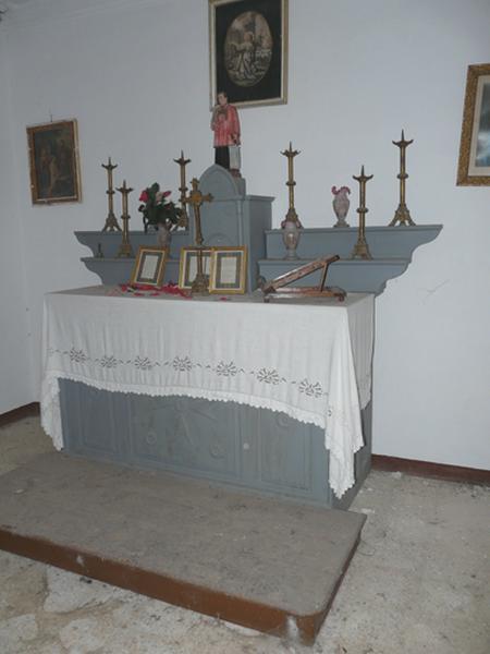 Le mobilier de la chapelle funéraire de la famille Pinelli