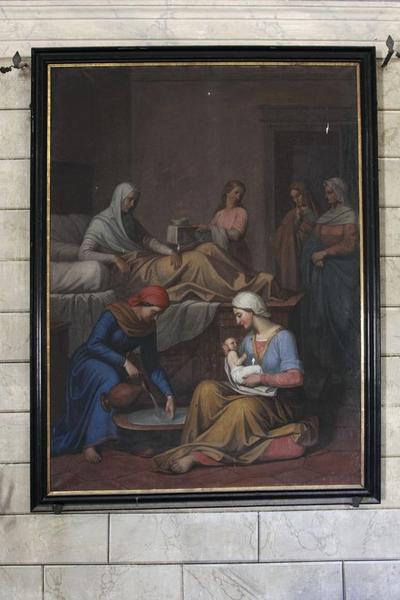 Tableau d'autel : Nativité de la Vierge