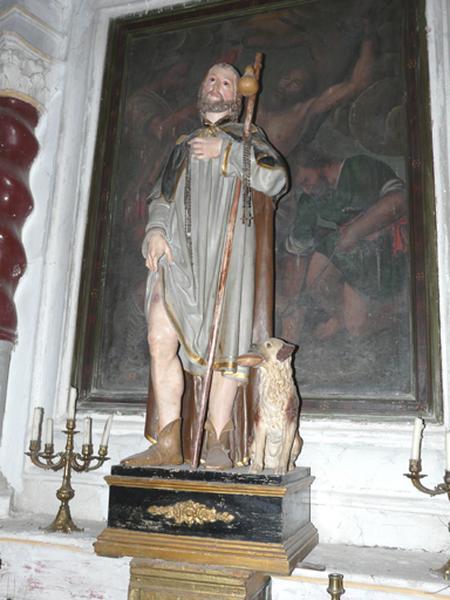 Statue de procession (petite nature) : Saint Roch