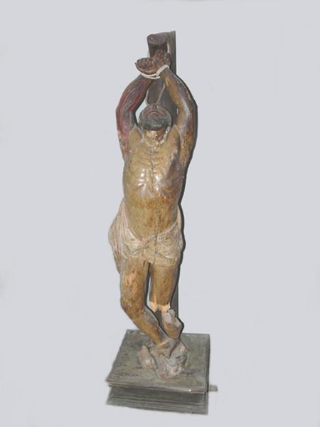 Statue de procession (petite nature) : Martyre de saint Barthélémy