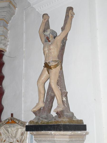 Statue (petite nature) : Martyre de saint Barthélémy