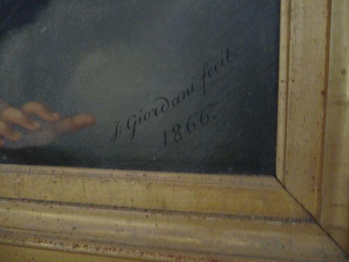 Vue d'ensemble de la date portée et de la signature.