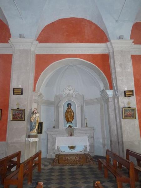 Ensemble de l'autel secondaire de l'Immaculée Conception