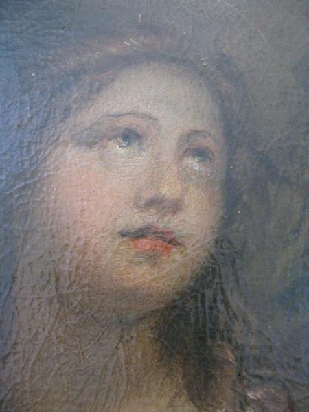 Détail : Visage de sainte Lucie.