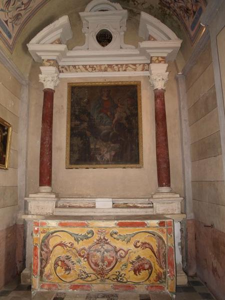 Ensemble de l'autel secondaire des Ames du Purgatoire