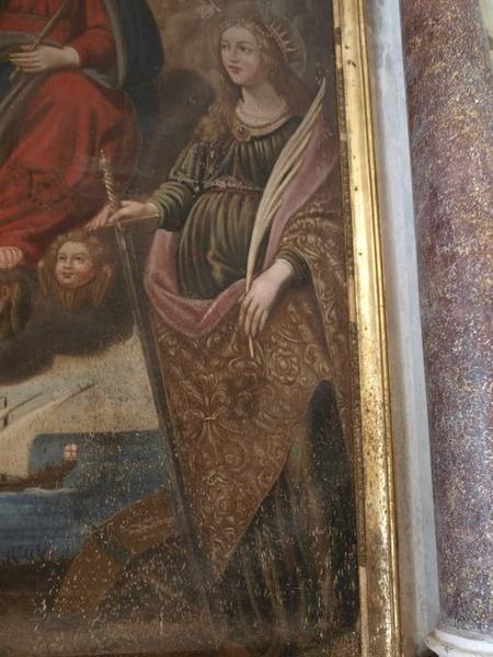 Détail : Sainte Catherine d'Alexandrie.