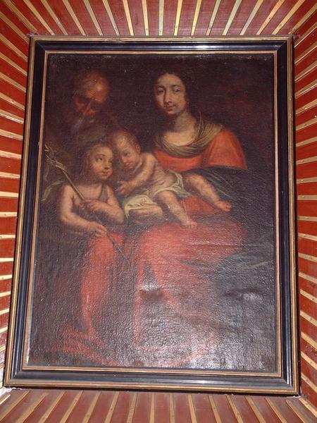 Tableau : Sainte famille et saint Jean-Baptiste enfant (La)