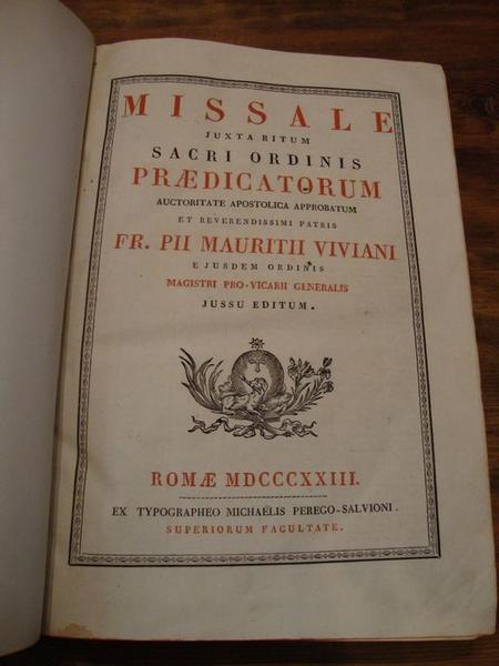 Livre : missel de l'Ordre des Frères Prêcheurs (No 2)