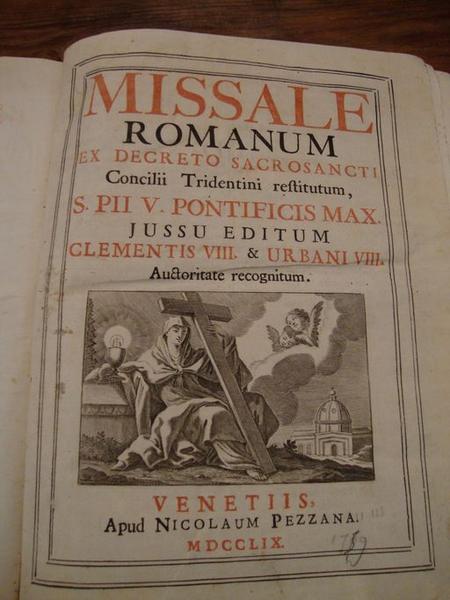 Livre : missel romain