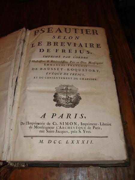 Livre : psautier