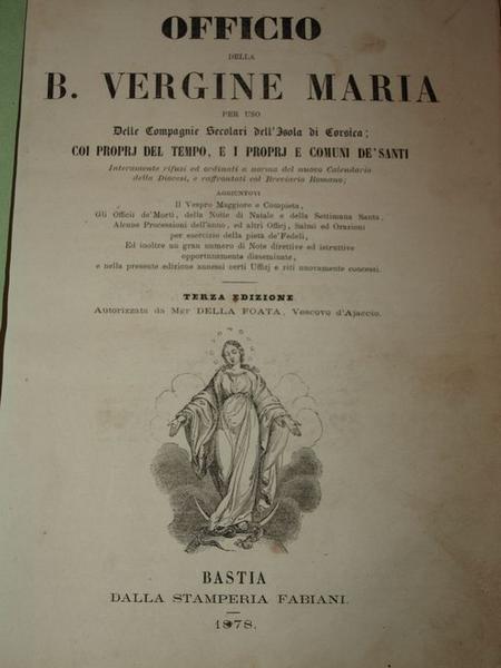 Livre (No 6) : Officio della Beatissima Vergine Maria