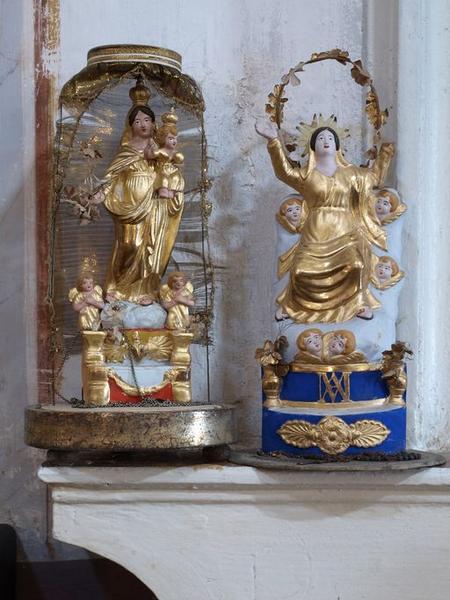 Paire de statuettes, dites 'Santibelli' : Vierge à l'Enfant, Asomption