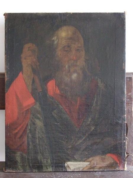 Vue d'ensemble du tableau représentant saint Simon.