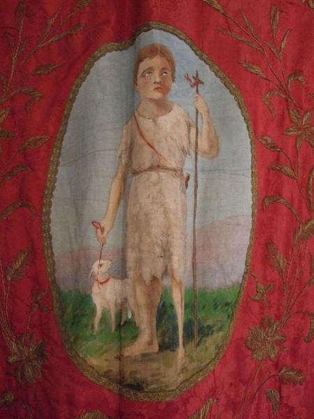 Vue d'ensemble de la représentation de saint Jean-Baptiste enfant.