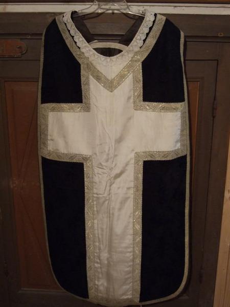 Voile de calice, chasuble (ornement noir) (No 2)