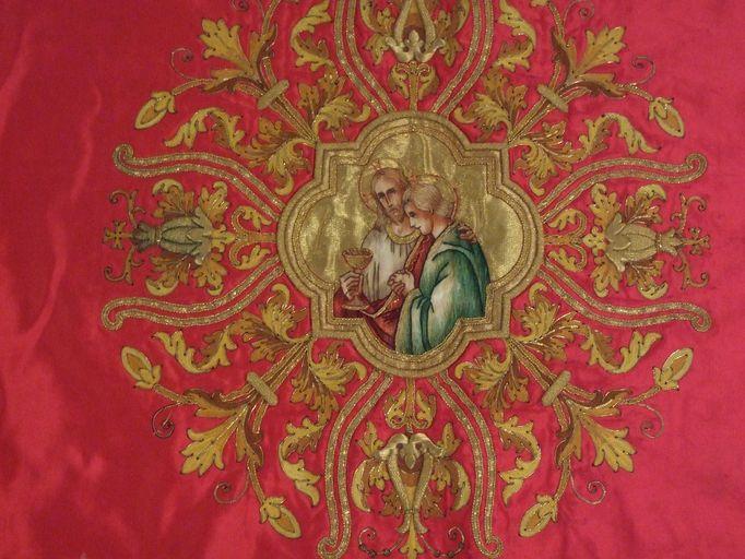 Détail : Christ et saint Jean l'Evangéliste.