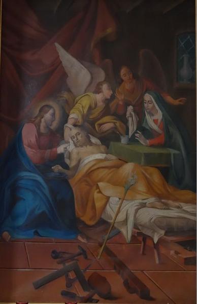 Vue du tableau sans le cadre.