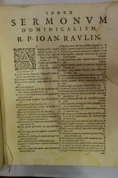 Livre : Sermones dominicales, adiecti sunt multi sermones, in variis universitatis parisiensis processionibus proclamati, adiecta insuper in fine quaestio vesperiarum