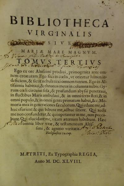 Vue de la page de titre.