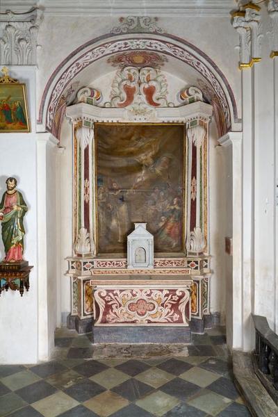 Autel et retable de saint Vincent Ferrier, 2 gradins