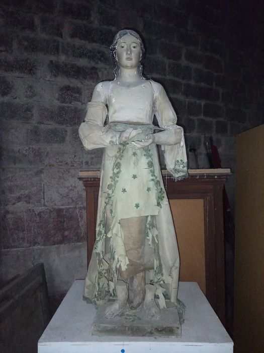 statue à habiller : jeune femme (sainte ?)