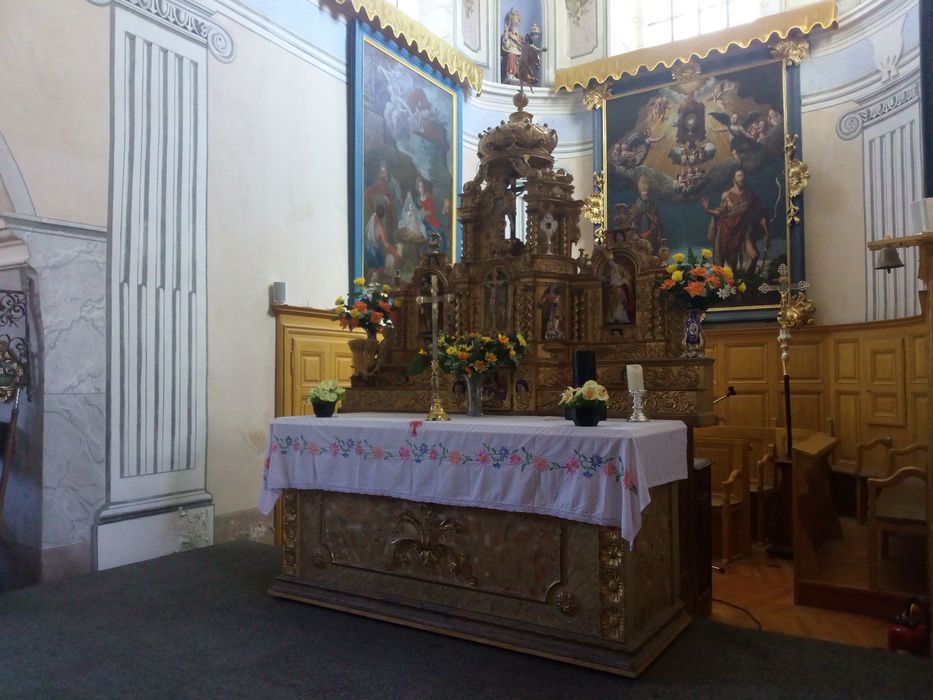 maître-autel, retable, tabernacle