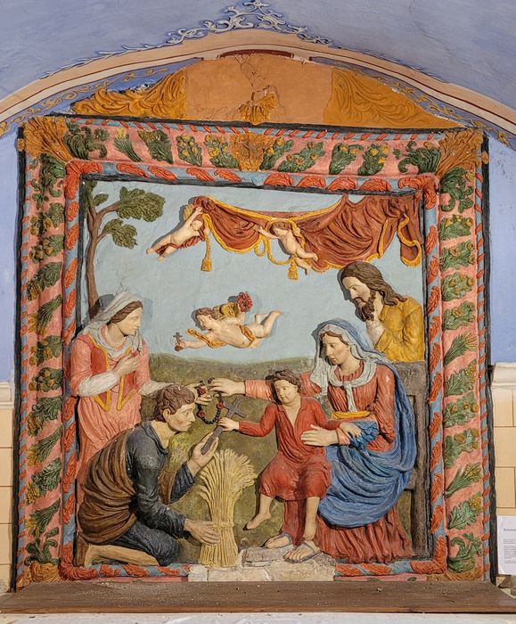 retable : Sainte Famille (Nativité ?)