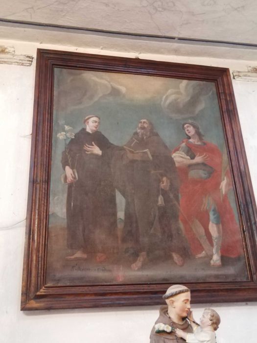 tableau : Saint Antoine entre saint Antoine de Padoue et saint Pancrace