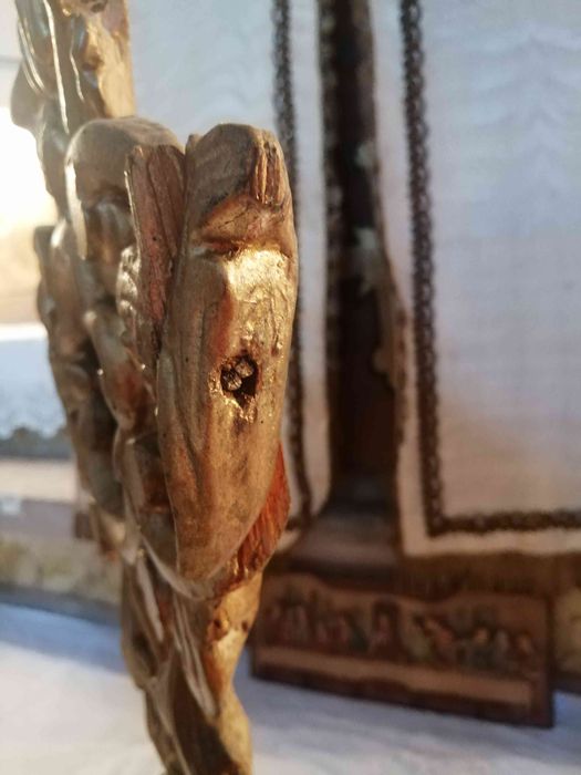 paire de reliquaires : Vraie Croix, détail