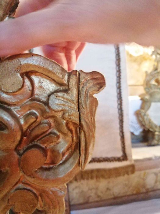 paire de reliquaires : Vraie Croix, détail