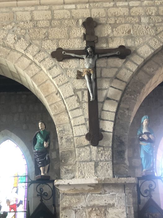 statues (Calvaire) : Christ entre la Vierge et saint Jean (le)