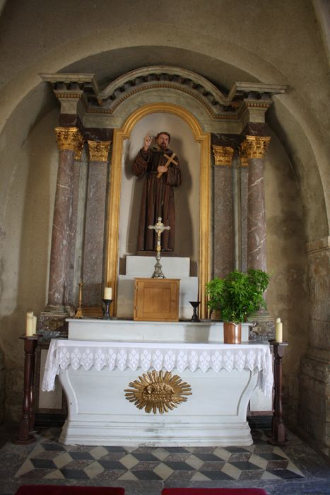 Autel latéral de Saint-Thibault et son retable