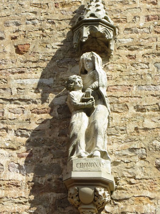 groupe sculpté : l'Éducation de la Vierge