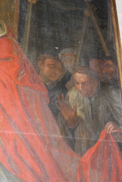 tableau : Saint Charles Borromée, détail