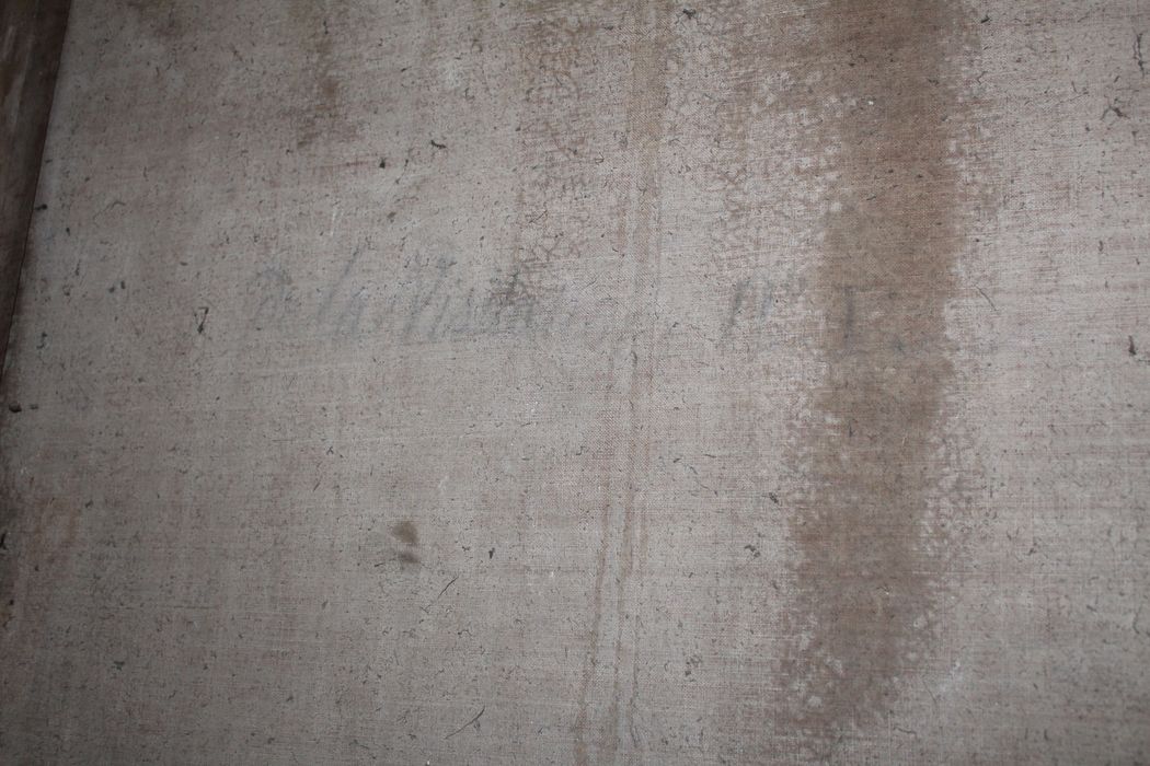 tableau : Saint Charles Borromée, détail de l’inscription