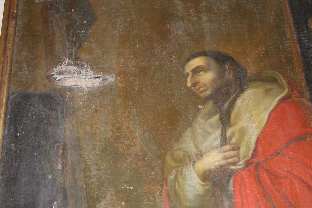 tableau : Saint Charles Borromée, détail