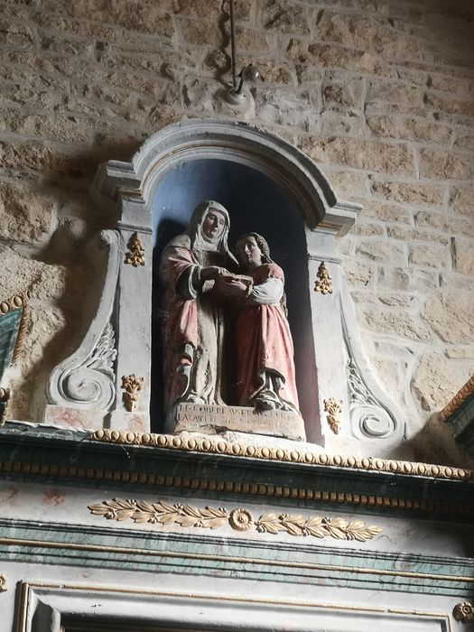 groupe sculpté : Éducation de la Vierge