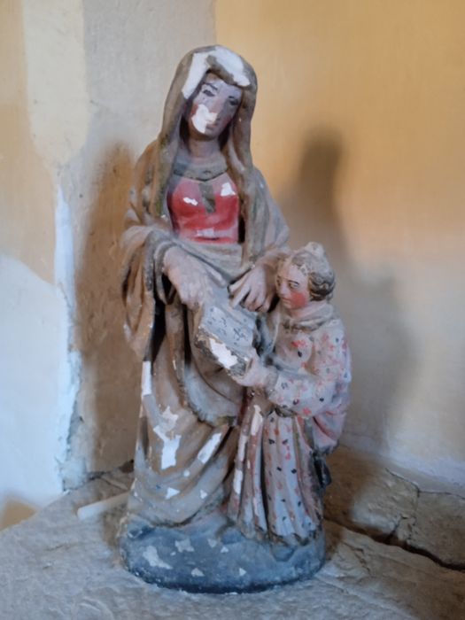 groupe sculpté : Éducation de la Vierge