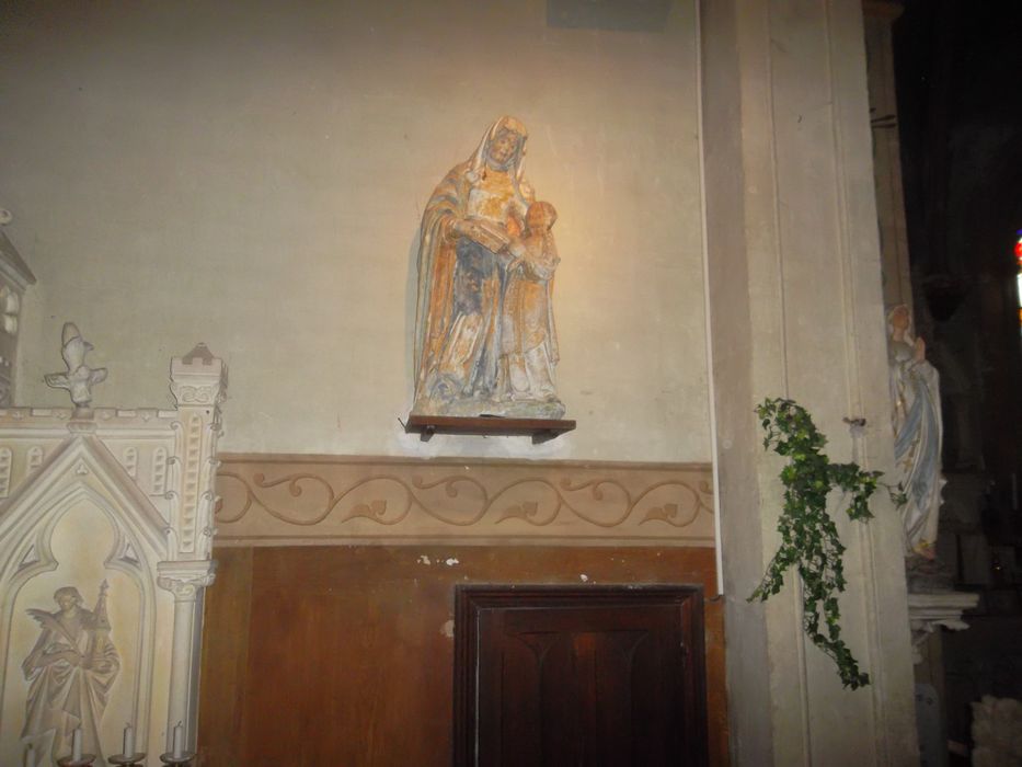 groupe sculpté : l'Éducation de la Vierge