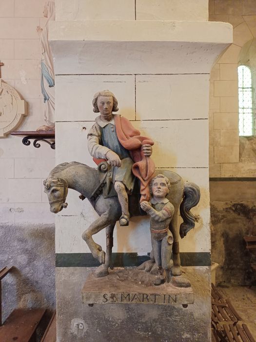 groupe sculpté : Charité de saint Martin