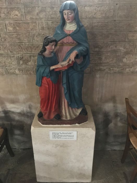 groupe sculpté : Éducation de la Vierge