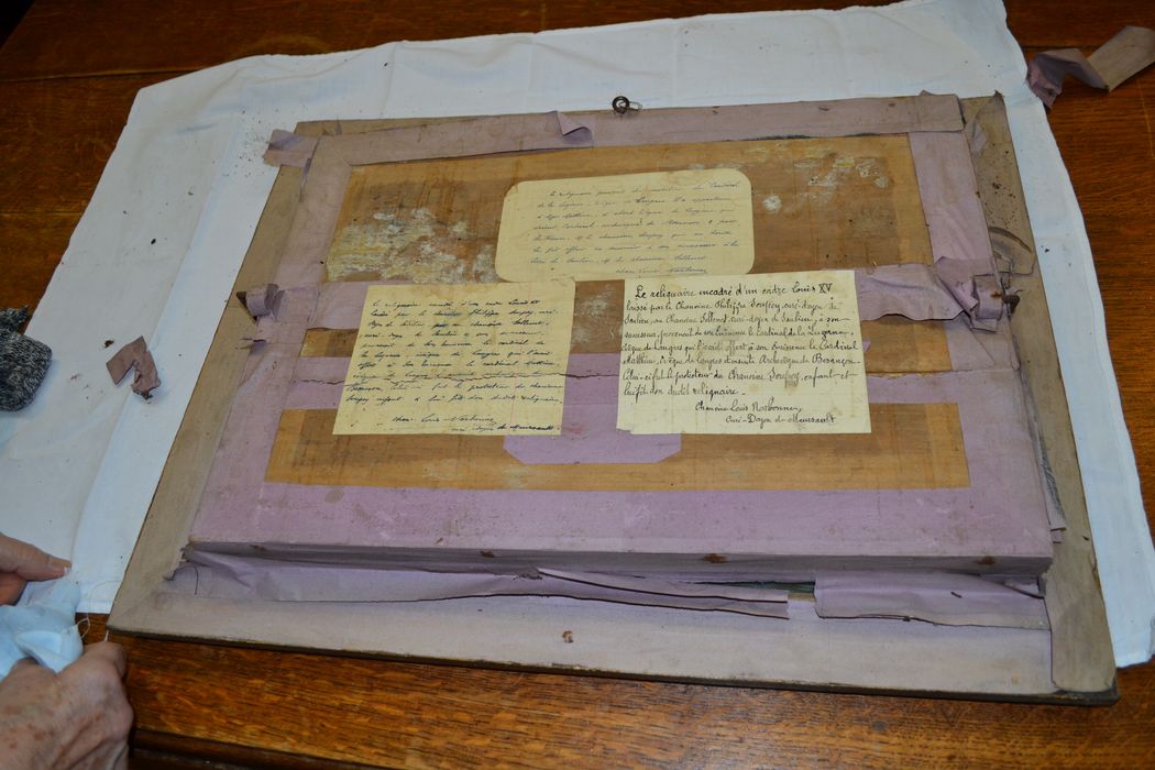 cadre reliquaire de sainte Cécile (revers) - © Ministère de la Culture (France), Collectif Objets – Tous droits réservés