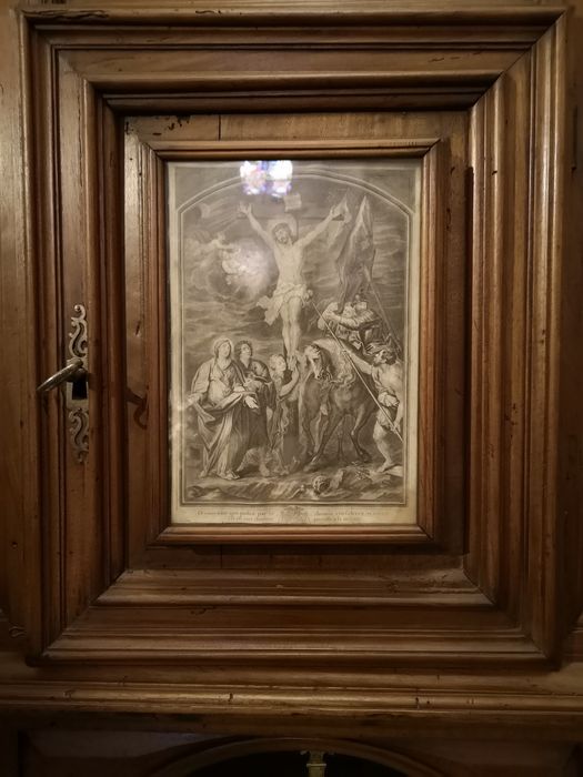 estampe encastrée : Crucifixion - © Ministère de la Culture (France), Collectif Objets – Tous droits réservés