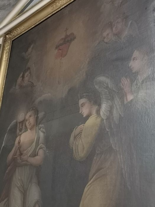 tableau : anges adorateurs du Sacré-Coeur (les), vue partielle