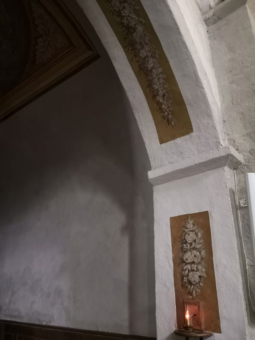 peinture monumentale du plafond de la troisième chapelle à gauche : Saint-Esprit, détail