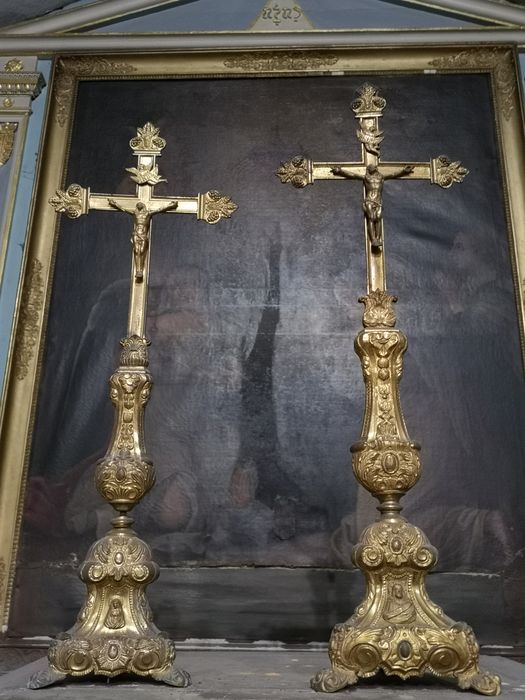 croix d'autel (garnitures d'autel n°1 et n°2) - © Ministère de la Culture (France), Collectif Objets – Tous droits réservés