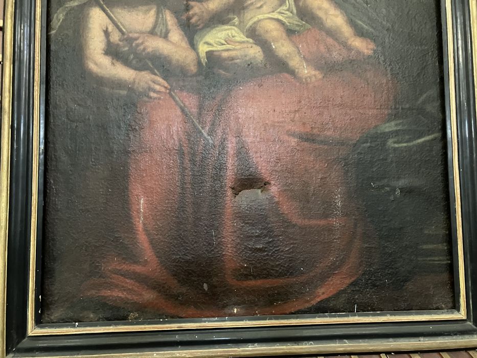 tableau : Sainte Famille, détail - © Ministère de la Culture (France), Collectif Objets – Tous droits réservés