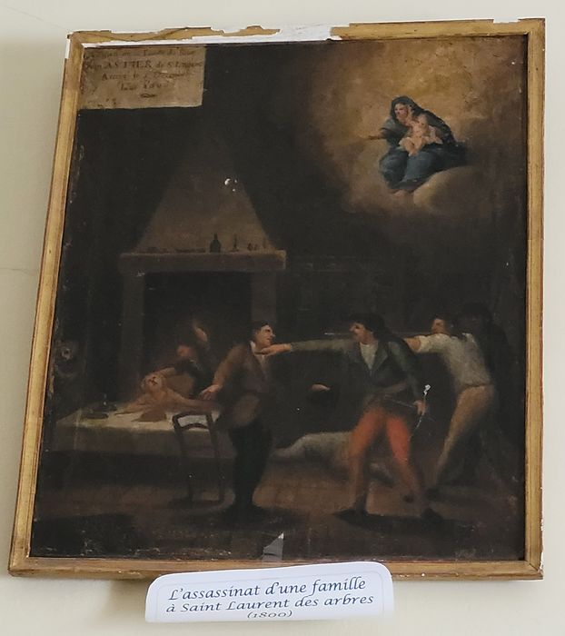 tableau ex-voto : Assassinat de la famille Astier