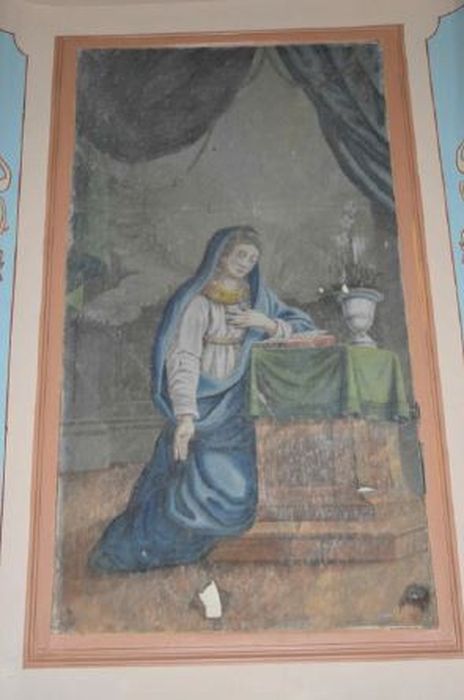 Tableau : Vierge à genoux